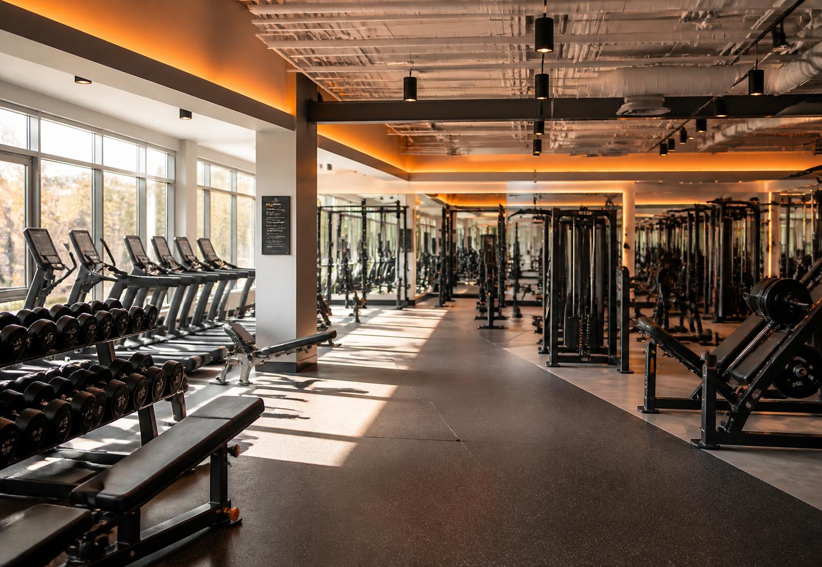 Training floor at Rangers Fitness Gym